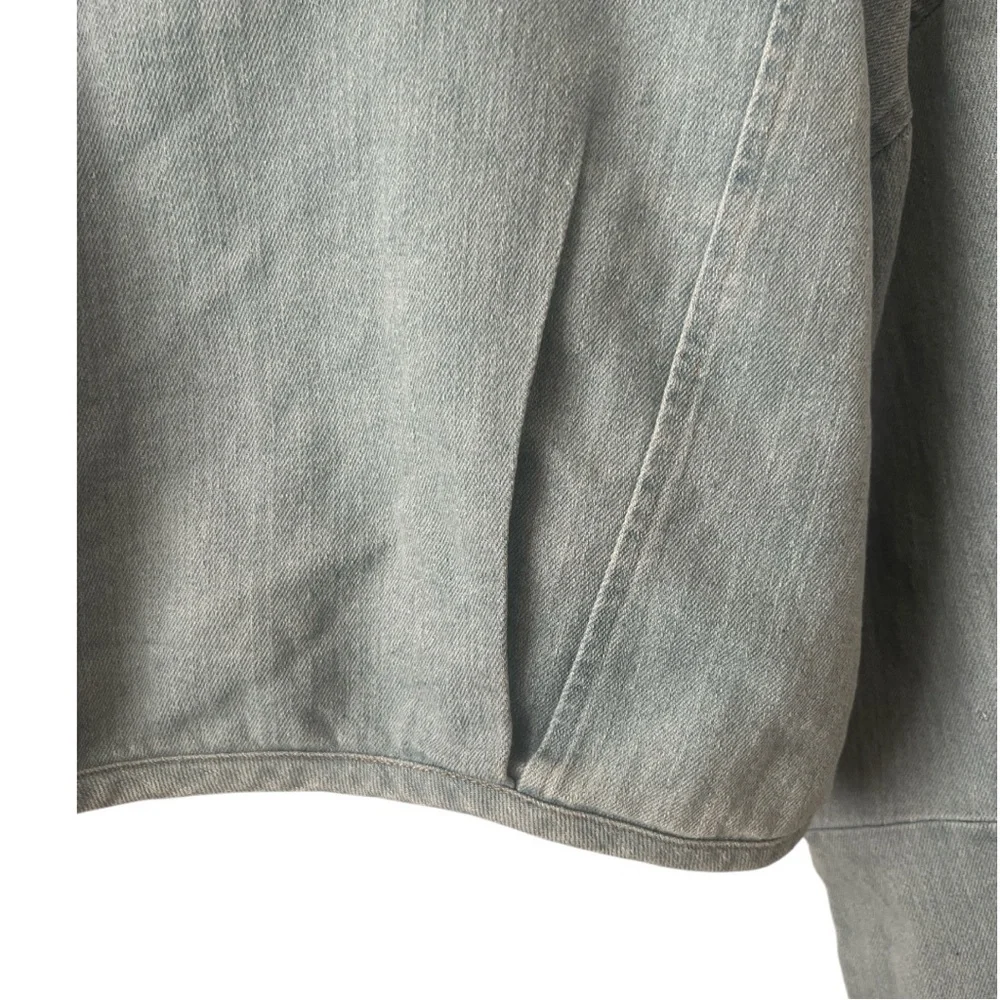 Sugarlips Roslyn Light Blue Cropped Stretch Denim Bolero Jacket Size XL Reg. $79 - Picture 6 of 12